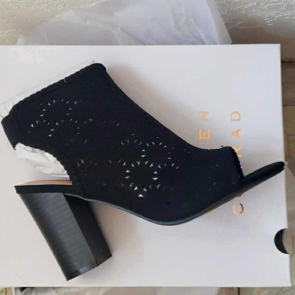 Lauren Conrad Open Toe Ankle Booties (NIB)